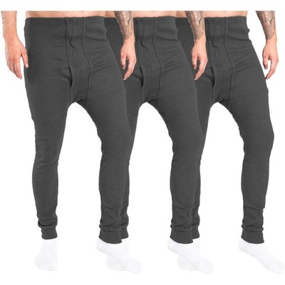 Thermo Unterwäsche Herren 3er Pack lange Unterhose Thermowäsche Baumwolle Warm