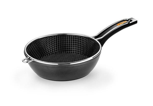 Monix Fuego | Schmorpfanne 24 Cm Mit Frittierkorb-image