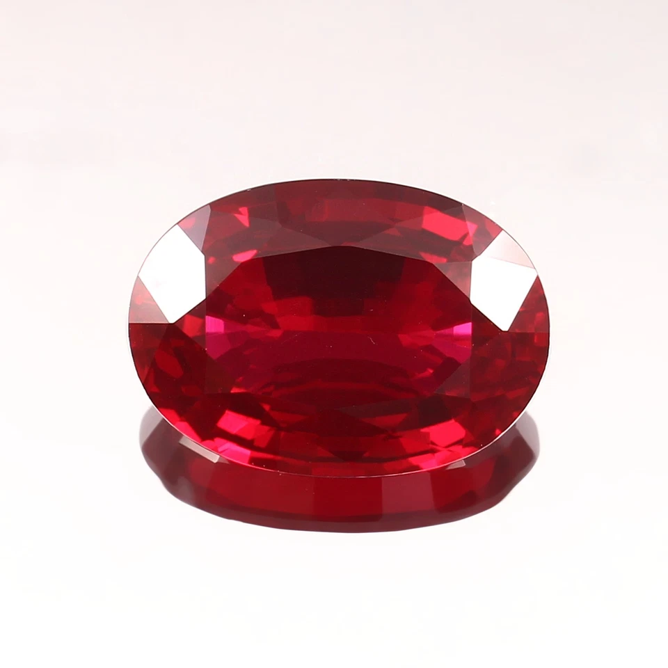 AAA Natural Flawless Pegion Red Mozambique Ruby Loose Oval Gemstone Cut 22x16 MM - Image 3 of 4