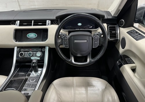 STUNNING 2016 MARIANA BLACK RANGE ROVER SPORT 3.0 SDV6 HSE 1 OWNER FLRSH EURO 6 - Picture 22 of 24