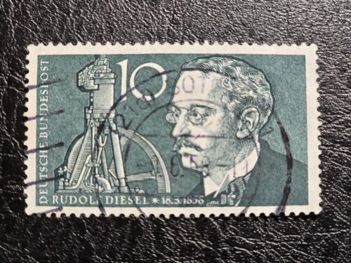 Bund MiNr 284, gestempelt, 100. Geburtstag Rudolf Diesel, JG 1958