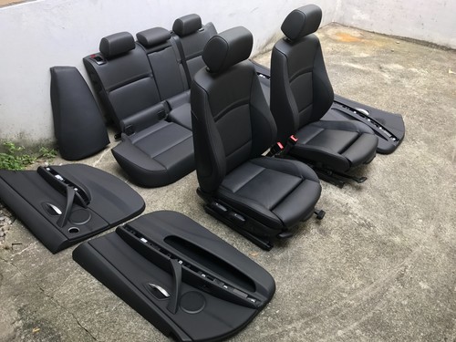 Inkl. UMBAU BMW E91 LCI Touring Lederausstattung Leder Sport sitze schwarz
