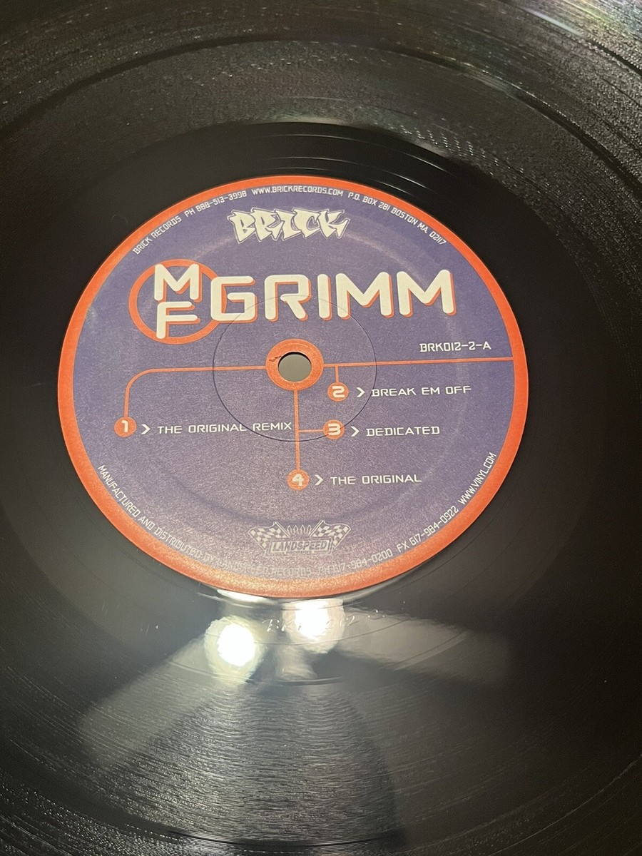 MF DOOM - MF GRIMM - MF -Double LP Vinyl Rare Brick Records 2000