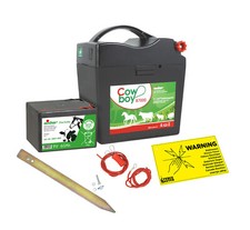 11.500 Volt POWER Weidezaungerät B 7000, 9 Volt + Batterie Elektrozaun Pferde