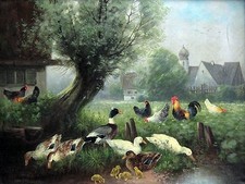 Duck family Accent Tile Mural Kitchen Bathroom Wall Backsplash 8x6