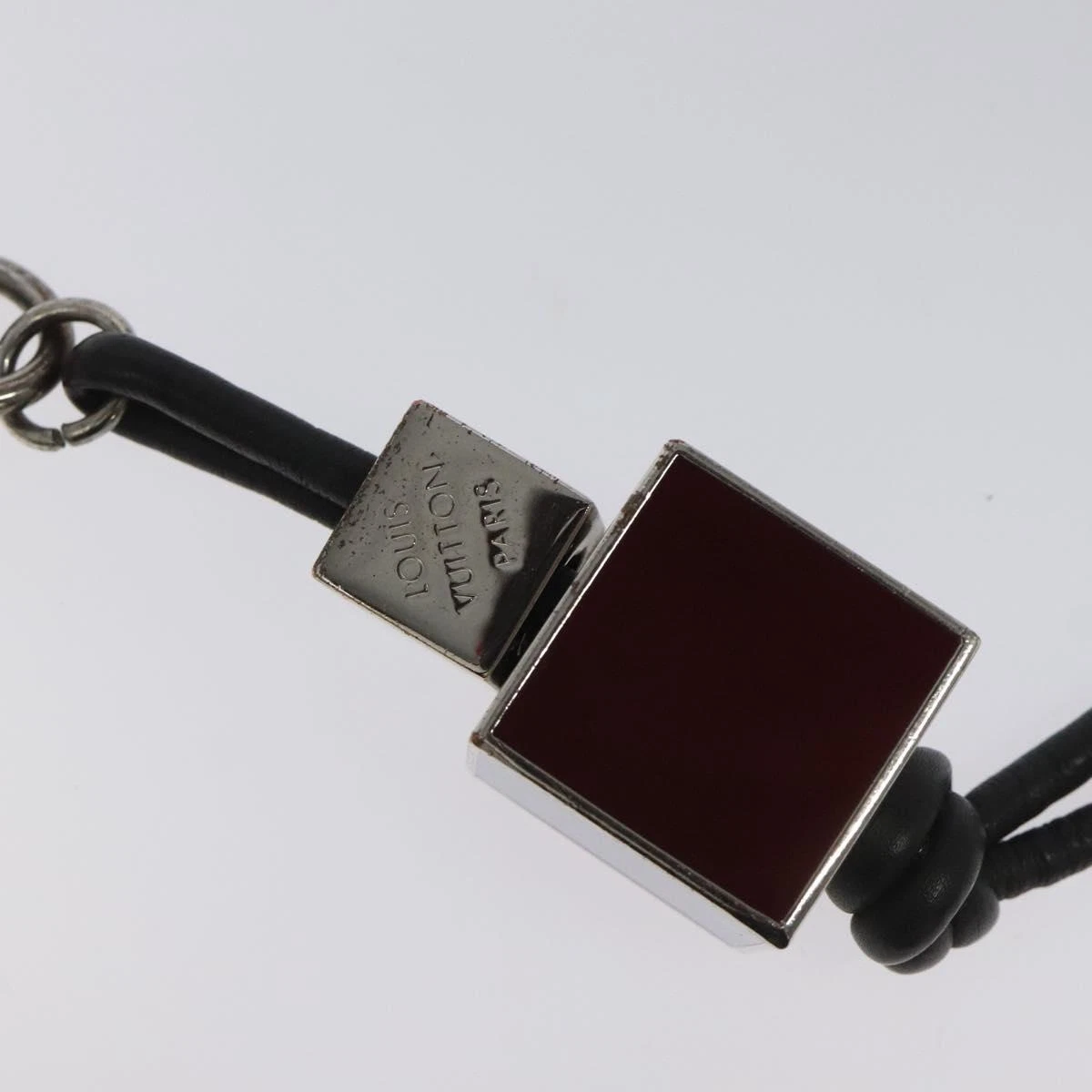 LOUIS VUITTON（LV） LOUIS VUITTON Porte Cles ciondolo tricubo metallo argento M67140 LV originale bs23713