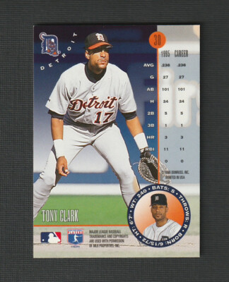 1996 Leaf Tony Clark #30 Detroit Tigers | eBay