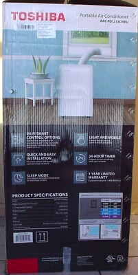 Toshiba White Portable 3-in-1 Cooler Dehumidifier Air Conditioner
