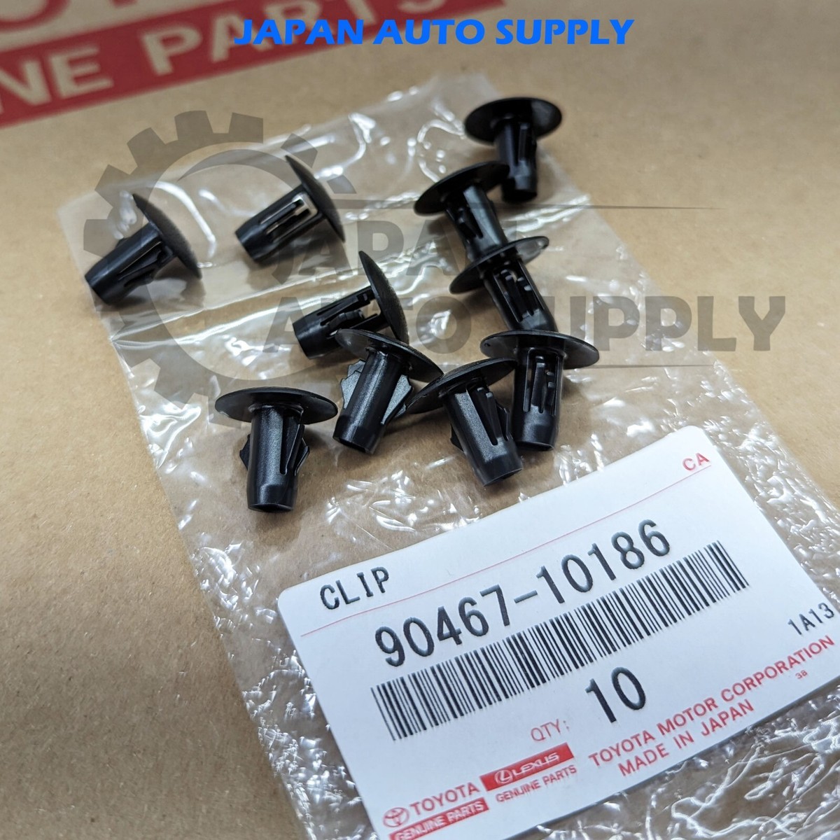 OEM GENUINE TOYOTA FJ 4RUNNER GX460 GX470 FENDER APRON CLIPS SET