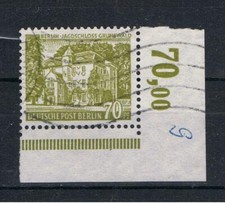 Berlin Bauten III MiNr. 123 Bogen Eckrand 2 (70 Pfg.) gestempelt