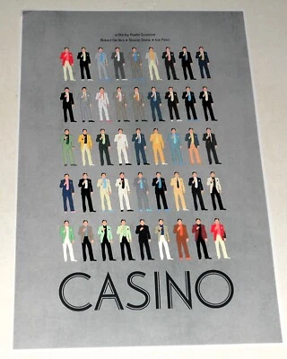 Robert DeNiro Different Suits Poster Martin Scorcese 1995 Casino 19"x13"