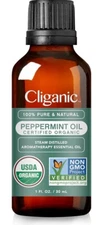 Peppermint Oil .33 Oz  by Cliganic