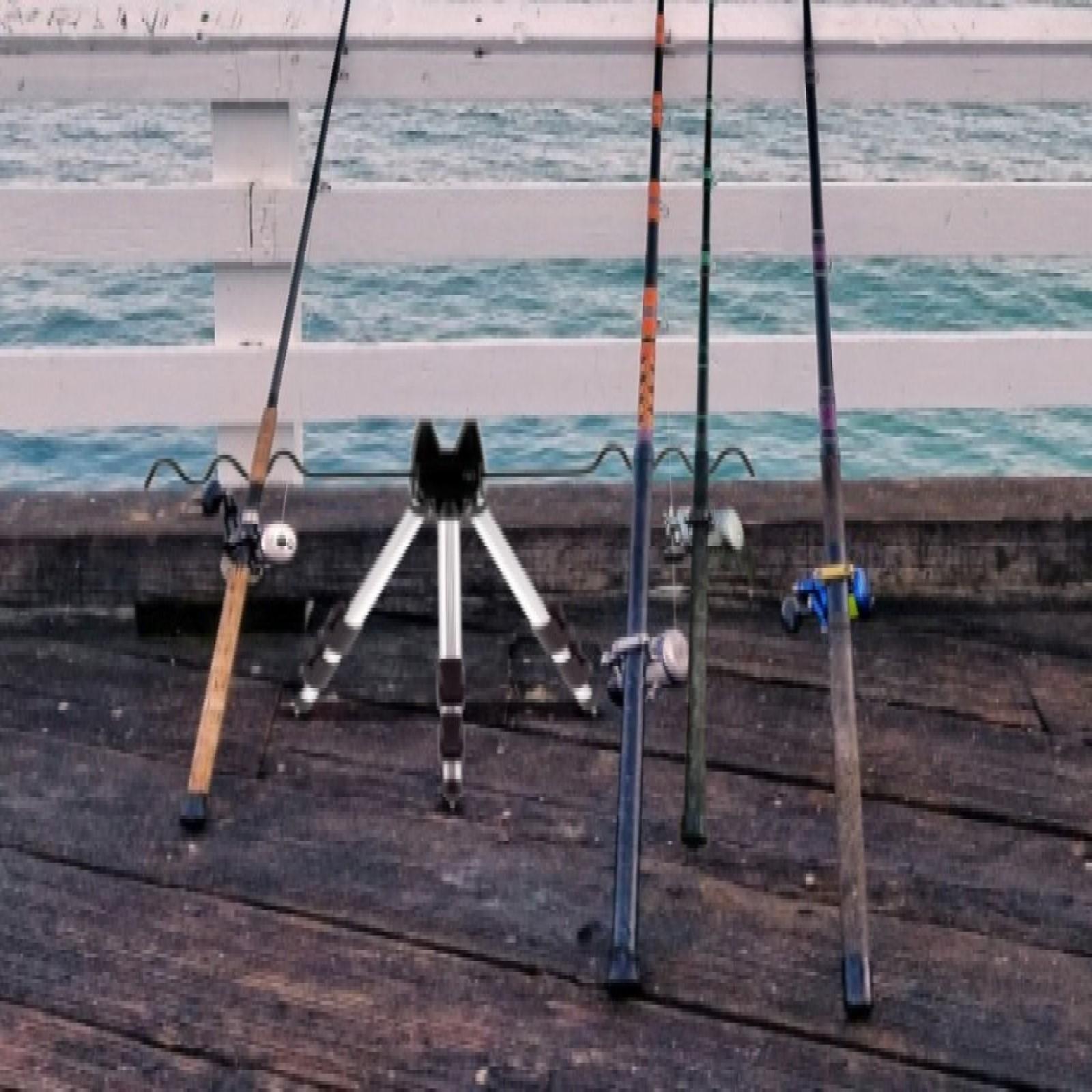 Teleskop Angelruten-Stativ Aus Alu - Verstellbar & Leicht Für Meeresangeln