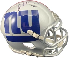 Plaxico Burress autographed inscribed AMP Mini Helmet New York Giants PSA COA