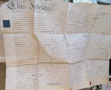 1825 VELLUM INDENTURE LEGAL DOCUMENT Macclesfield CHESTER Dawson  wax seal