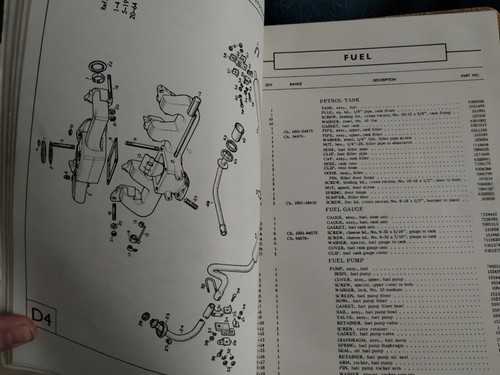 Manual de piezas de servicio vintage Vauxhall modelo FD coches LHD Vauxhall Victor - Imagen 8 de 12