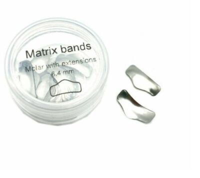 Dental Sectional Contoured System Matrix Bands Metal Matrices Refill 4 Sizes
