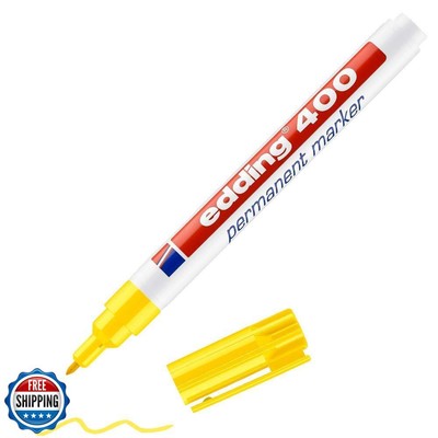 edding 400 permanent marker - yellow - 1 pen - fine round tip 1 mm - waterpro