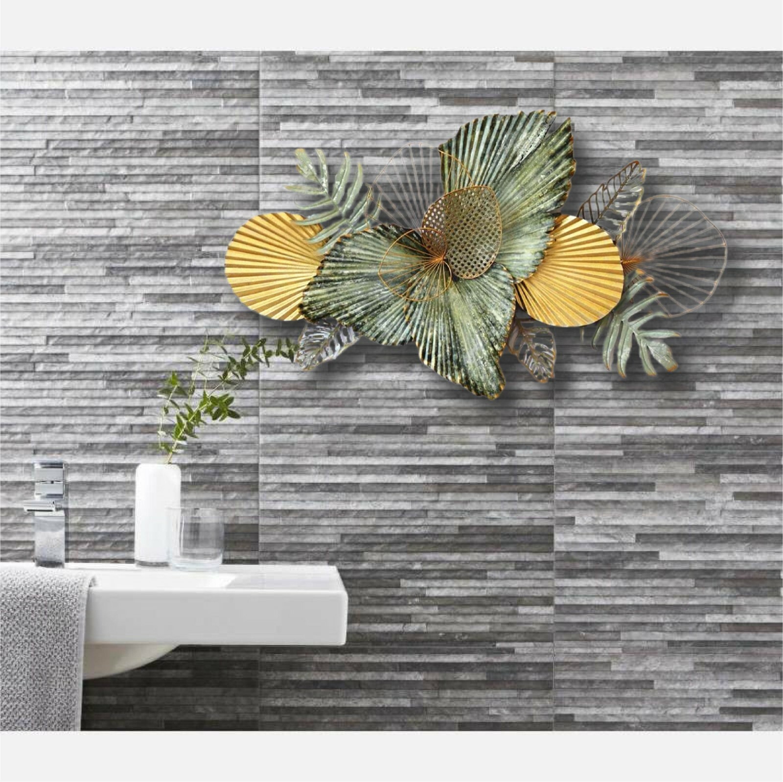 Huge Metal Wall Art Circles Hanging Sculpture Home Decor Indoor/Outdoor