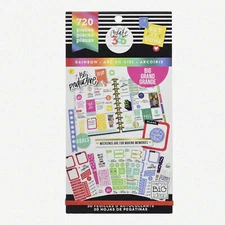 me & my BIG ideas Rainbow Theme Sticker Value Pack - Multi-Color, Great for Scra