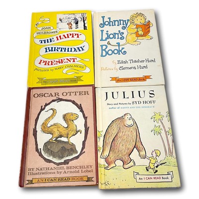  I Can Read Lot 4 Books Birthday Oscar Otter Julius Johnny Lion Vintage 1960s