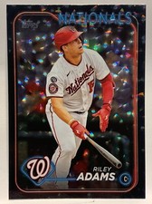 2024 Topps Series 2 Silver Patterned Foilboard #395 RILEY ADAMS NATIONALS