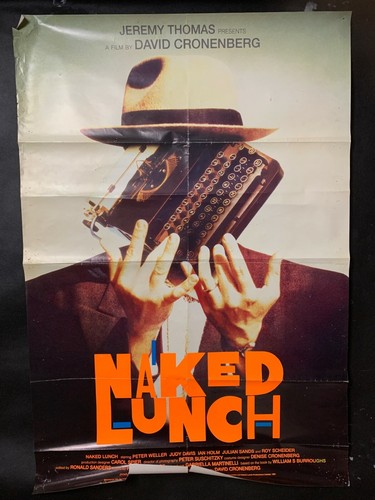 NAKED LUNCH rare US one sheet movie poster William Burroughs David  Cronenberg | eBay