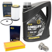 MotoröL Filter Set 5W30 5 Liter + ÖLablassschraube FüR VW Transporter Multivan