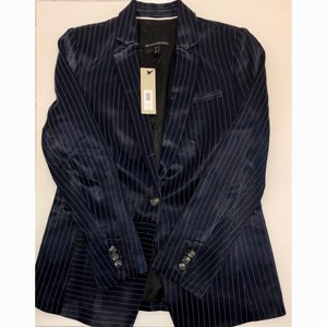 pinstripe boyfriend blazer