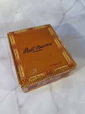 Vtg 1950s Robt. Burns Five Cents Cigarillos Box General Cigar Co., Inc 5" x 4"