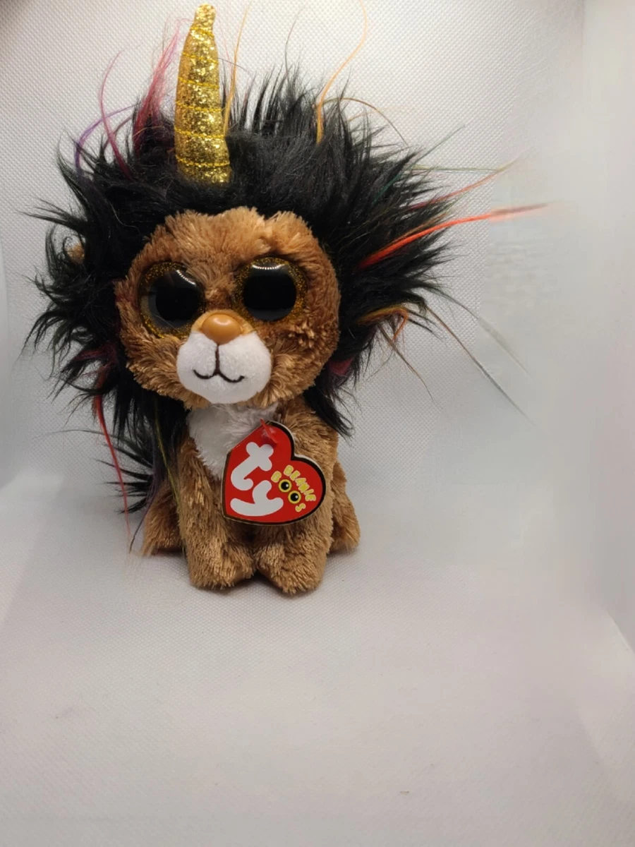 Ty Beanie Boos Ramsey Unicorn Lion w tags plush stuffed animal