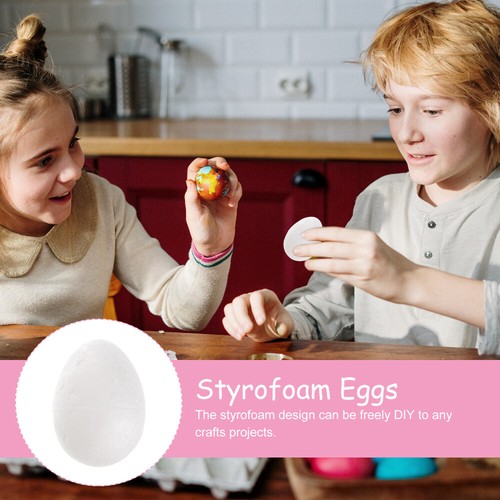 3.5cm Foam Egg Pack of 50 for Easter DIY Decorations and Crafts - Picture 3 of 12