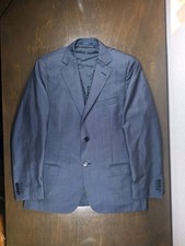 Z Zegna City Blazer 50R Wool Mohair Gray 50R