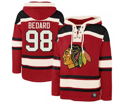 Sweat à Capuche CCM Chicago Blackhawks - Homme Taille M - Noir - Vintage NHL