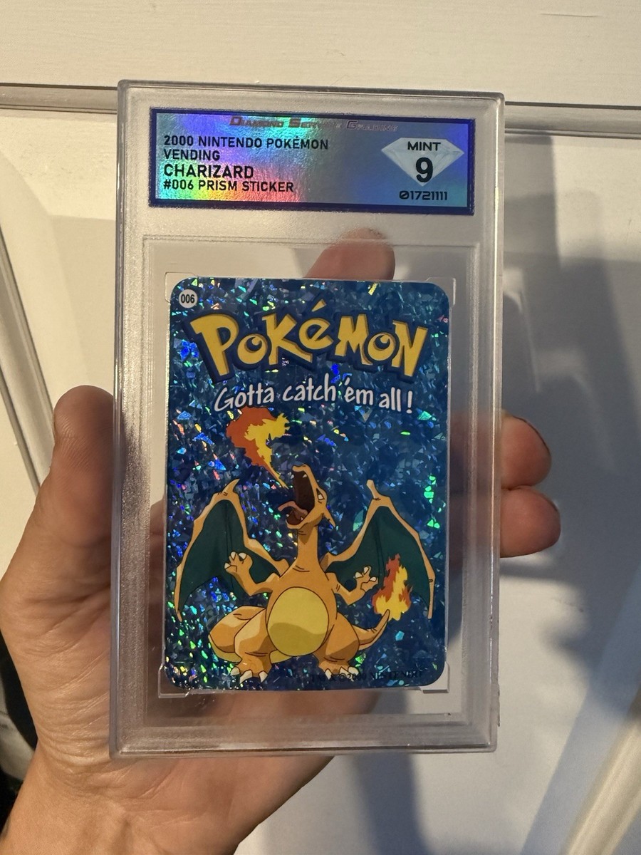 Charizard #006 - Vintage Vending Machine Prism Sticker 2000