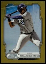 2019 Bowman Sterling Ronaldo Hernandez #BPR-17 Tampa Bay Rays SN Gold