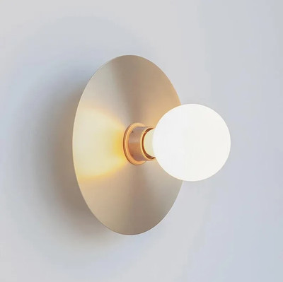 Vintage-Inspired Brass Wall/Ceiling Light   Polished Brass