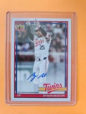 2026 TOPPS SERIES 1 BYRON BUXTON #91A-BBU 1991 THROWBACK REAL ONE AUTO MINT !