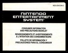 Nintendo NES Consumer Information Precautions Booklet NES-USA/CAN-2