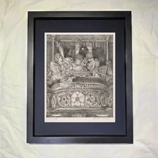 Reginald Marsh "Box at the Metropolitan" CUSTOM FRAMED Art