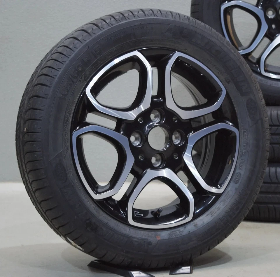 Original Smart ForTwo ForFour W453 15 Zoll Sommerreifen Felgen +7,2mm TOP! - Bild 3 von 4