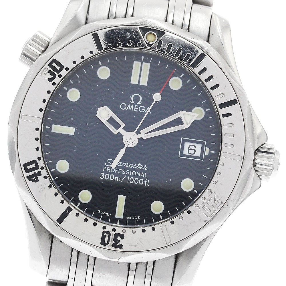 OMEGA Seamaster 300 Navy Dial Quartz Mens Watch 2562.80 Ref 897854