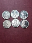 Lot Of (6) Better 1943 Steel Lincoln Wheat Cent Pennys 1c Ww2 Era Coin Luster