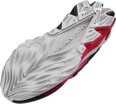 Under Armour Boys' Pre-School UA Scramjet 4 Running Shoes Black/Halo Gray/Red - thumbnail 5