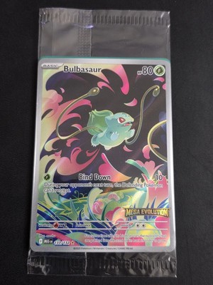 SEALED POKEMON TCG BULBASAUR 133 MEGA EVOLUTION STAMPED PROMO HOLO