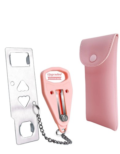 Portable Door Lock Home Security Door Locker Travel Lockdown Locks NEW