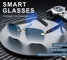 Bluetooth Smart Glasses Unisex Voice Control Headphones