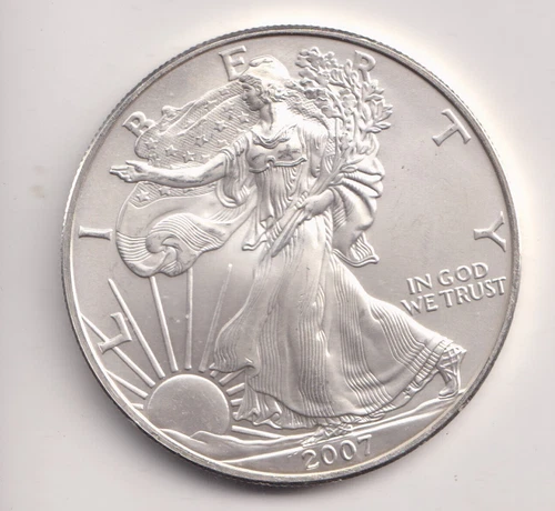 2007 WALKING LIBERTY AMERICAN EAGLE .999 FINE SILVER DOLLAR COIN 1oz. $1 USA