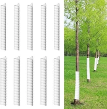 10 Pcs Tree Trunk Protector 2 Size Plastic Spiral Tree Guard Tree Trunk Prote