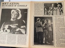 Hoyt Axton, Two Page Vintage Clipping